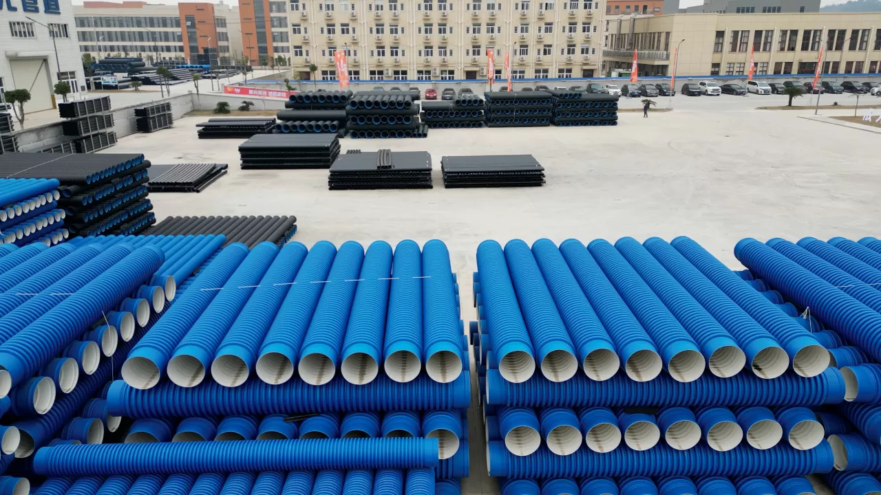 埋地用改性高密度聚乙烯(HDPE-M)双壁波纹管材