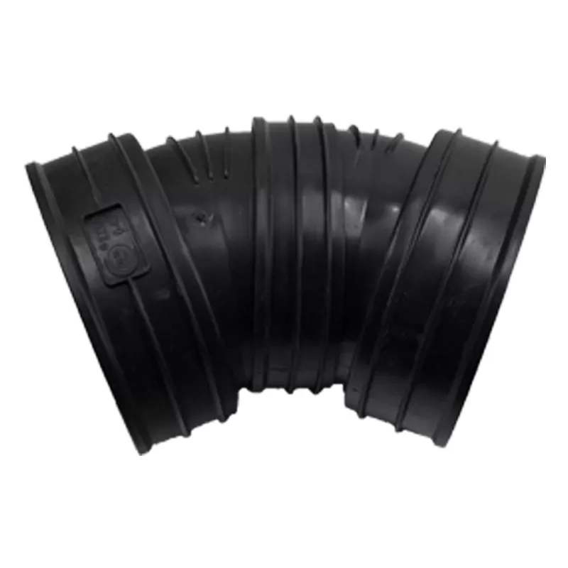 Coude de tuyau ondulé à double paroi en PEHD Angle variable de 45 degrés - tuyau