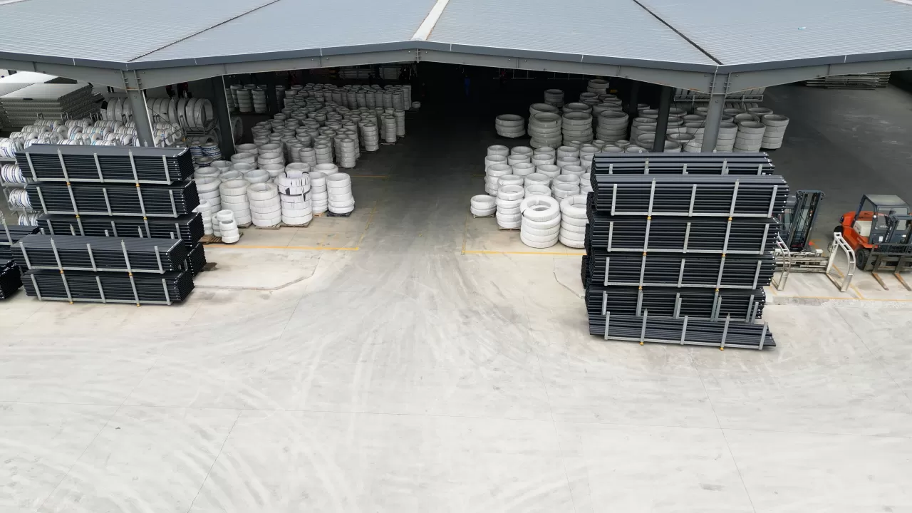 PE pipe acceptance, storage, handling and transportation, raw materials and conn